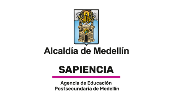 Logo de la alcaldía de Medellín programa sapiencia - agencia de educación postsecundaria de Medellín
