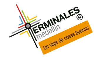 Logo Terminales Medellín - un viaje de cosas buenas